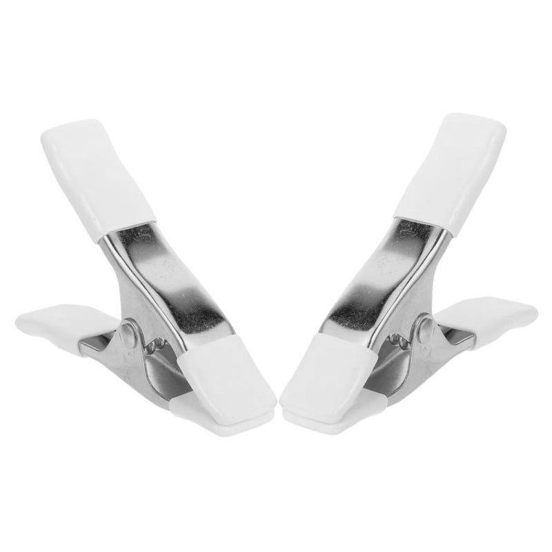 Heavy Duty Non Slip Spring Clamps 2 Pack for Backdrop Stand Woodworking Photography - Image 2