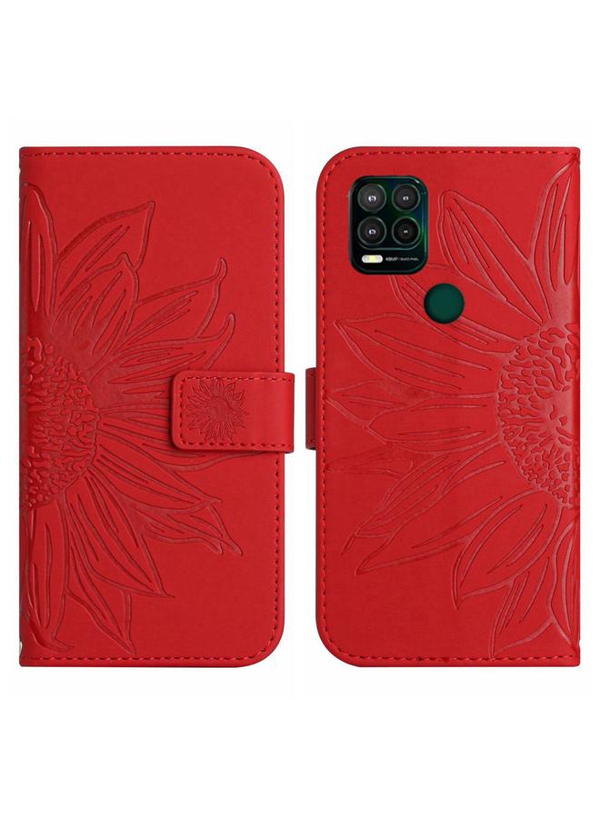 إيروريكس جراب لهاتف Motorola Moto G Stylus 5G، جراب هاتف جلدي قلاب بنقشة زهرة الشمس مع حبل تعليق - Image 2