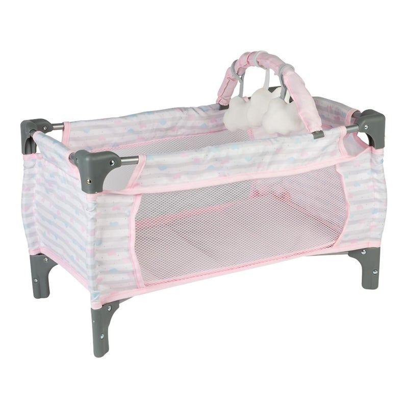 Adora Pink Deluxe Doll Pack-N-Play, Crib & Changing Table Set, Includes Storage Box, Holds Most Dolls up to 20' for Ages 3+ - Image 1