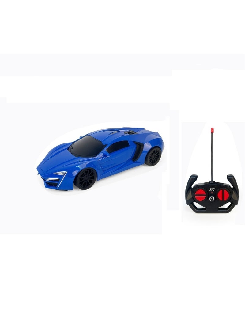 FAMILY Champion 1:16 R/C Car W/Light (4CH) 10-1616858B blue  - Image 1
