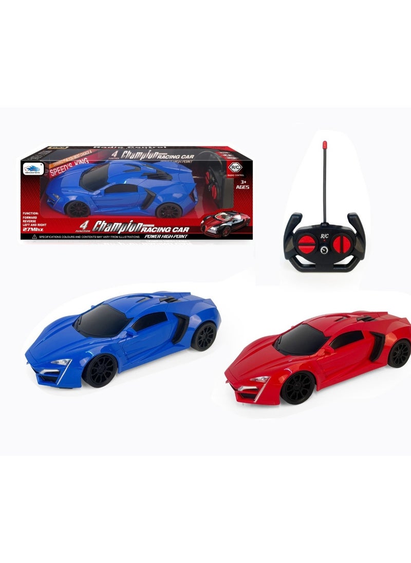 FAMILY Champion 1:16 R/C Car W/Light (4CH) 10-1616858B blue  - Image 2