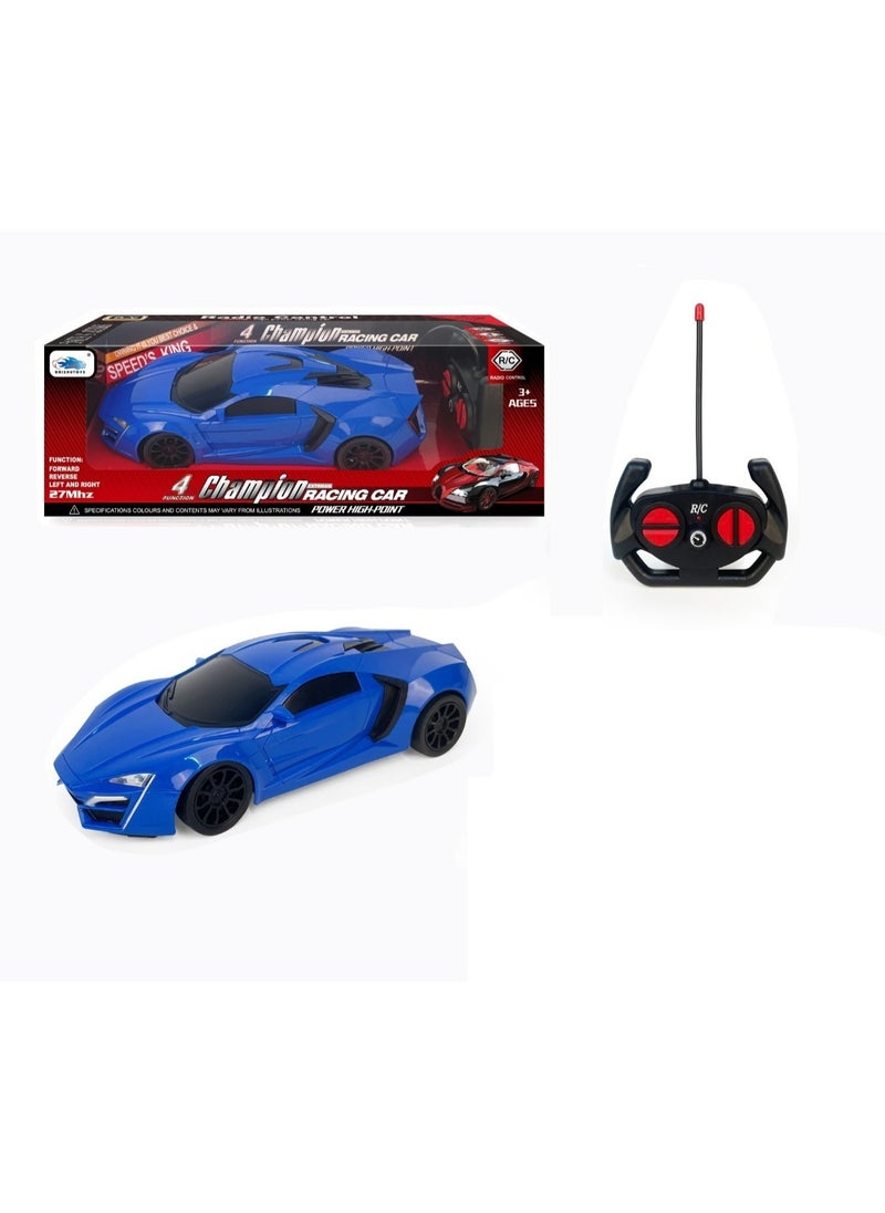 FAMILY Champion 1:16 R/C Car W/Light (4CH) 10-1616858B blue  - Image 3