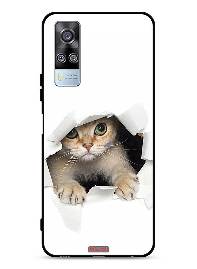 Tolwak vivo Y53s 4G Protective Case Cover Cat Appearing - Image 1