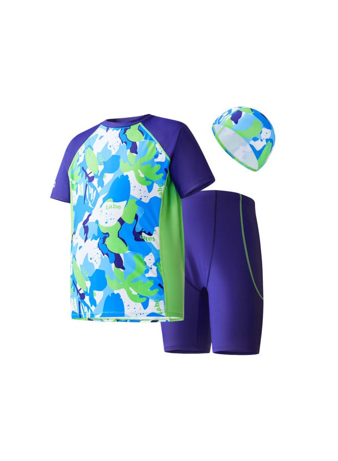 TABE Xiaozhu Toni Boys' Swimwear, Chlorine-resistant, Quick-drying, Children's Swimsuit, For Ages 6-12, Youth Swimwear, Two-piece, For Older Children - Image 5