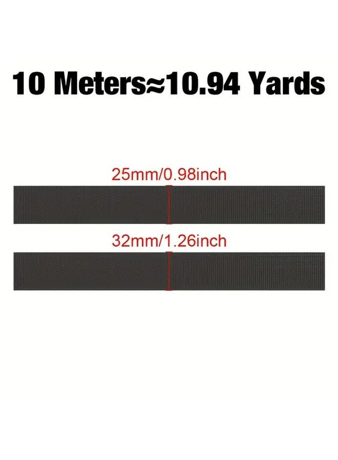 Light Brown Nylon Webbing Belt 1.26 Inch Width for Backpacks Bags DIY Crafting and Repair - Image 2