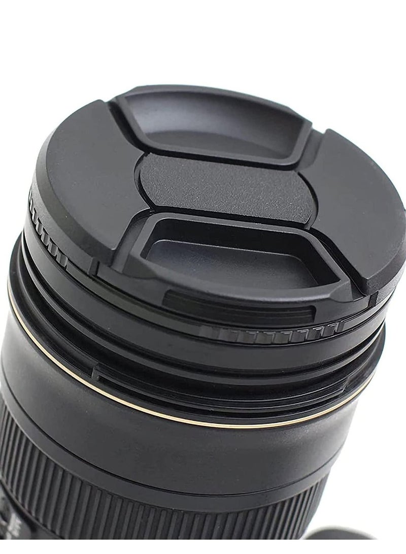 Coopic 2 x 82mm Lens Cap Front Cover Protector Snap On Center Pinch for Camera Canon Nikon Sony DSLR - Image 5