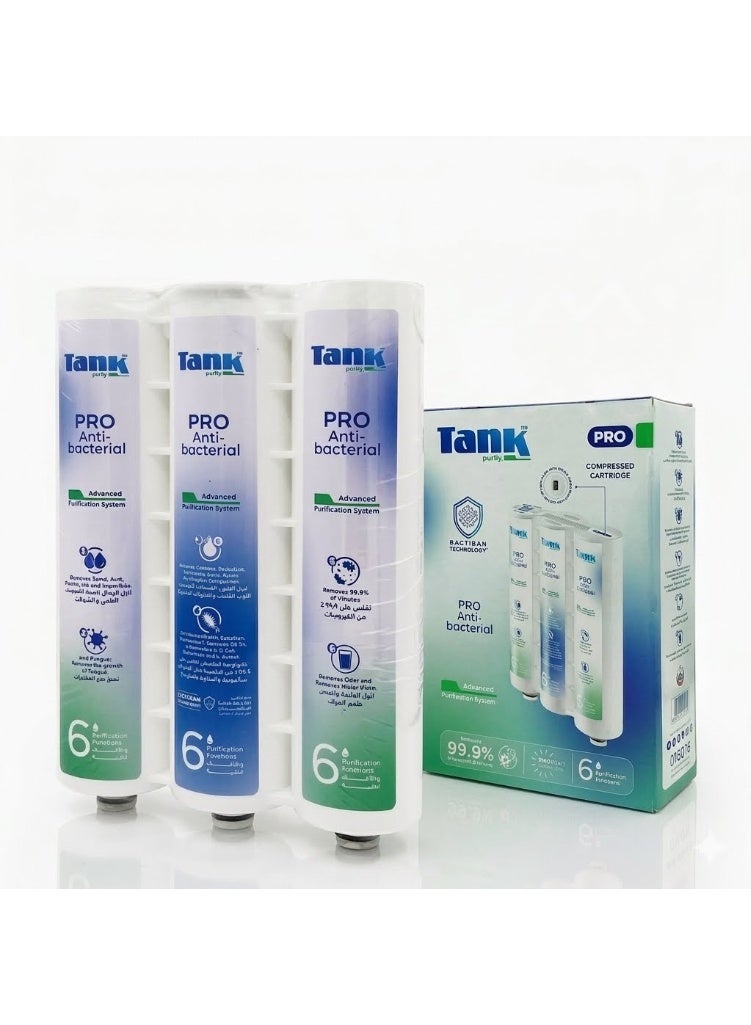 Tank Pro Water Filter Wax Pack - 6 Stages (Built-in Purification) - White