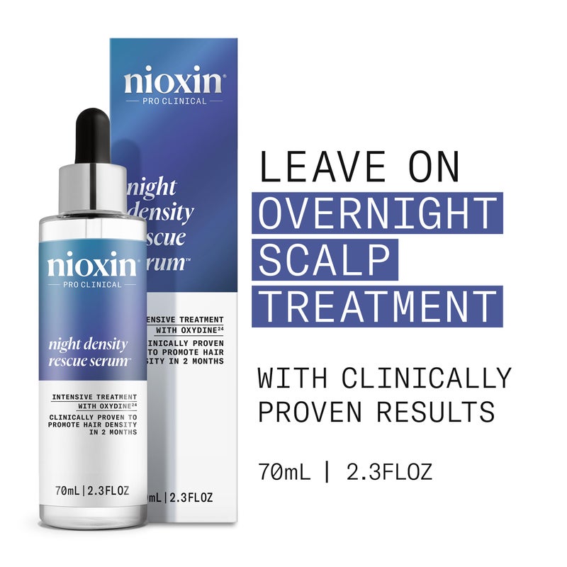 Nioxin Night Density Rescue Serum | Overnight Hair Thickening Serum | Protects Against Hair Breakage | Intensive Treatment with Oxydine | 2.4 Fl oz. - Image 2