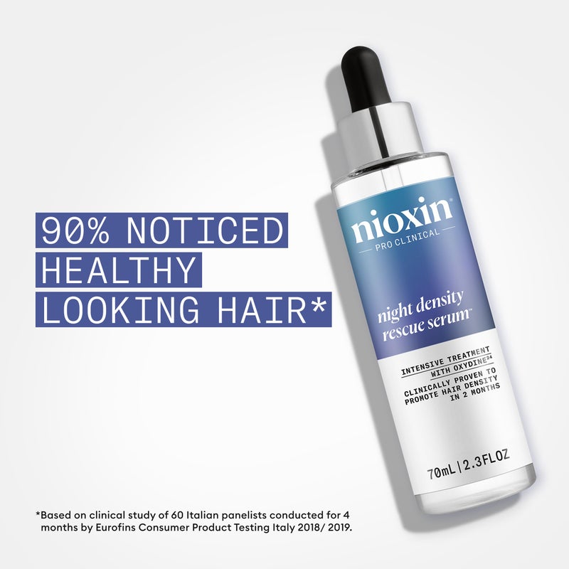 Nioxin Night Density Rescue Serum | Overnight Hair Thickening Serum | Protects Against Hair Breakage | Intensive Treatment with Oxydine | 2.4 Fl oz. - Image 3