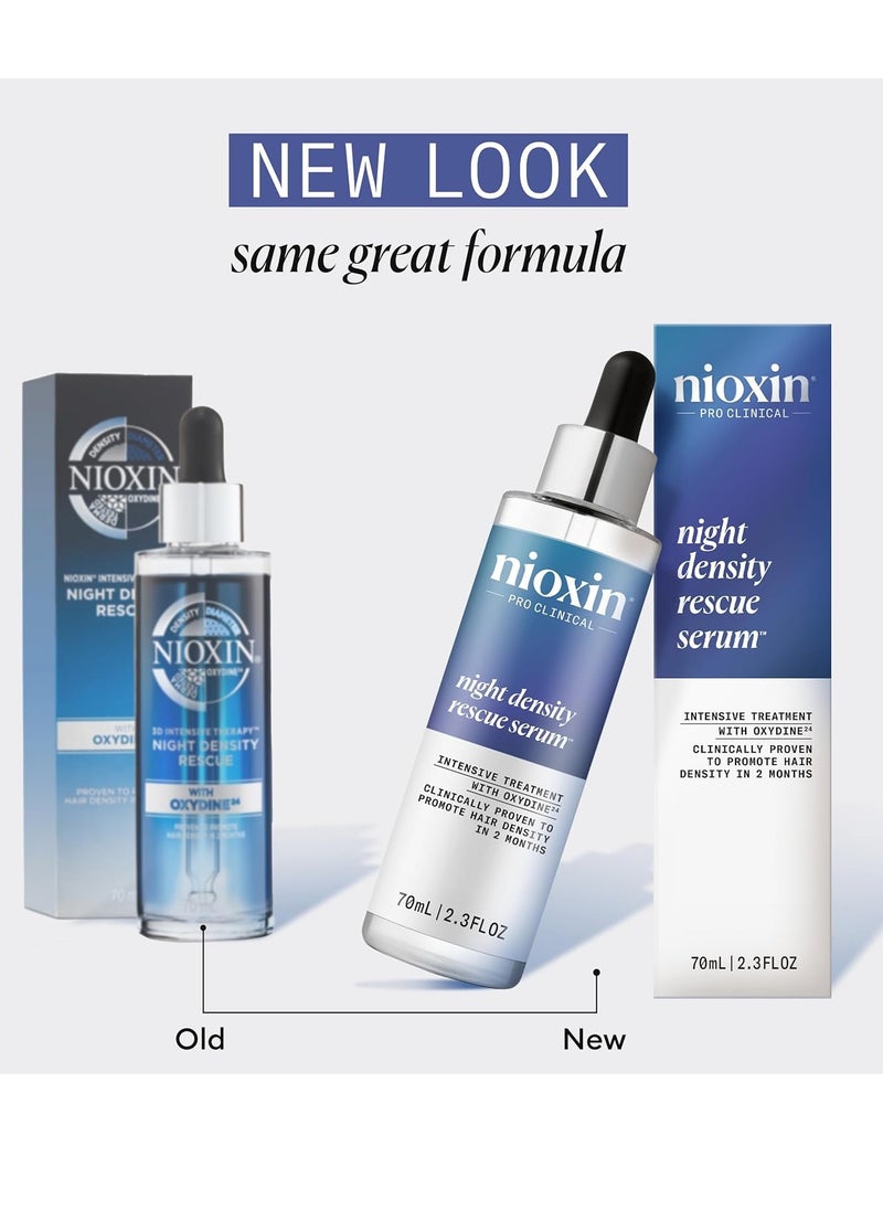 Nioxin - Nioxin Night Density Rescue Serum - Overnight Hair Thickening Serum, 2.4 fl oz (Packaging May Vary) - Image 1