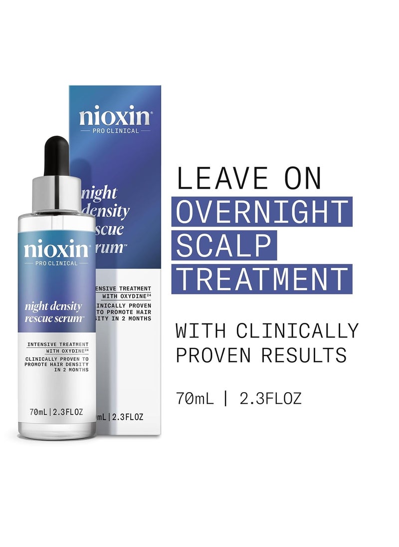 Nioxin - Nioxin Night Density Rescue Serum - Overnight Hair Thickening Serum, 2.4 fl oz (Packaging May Vary) - Image 1