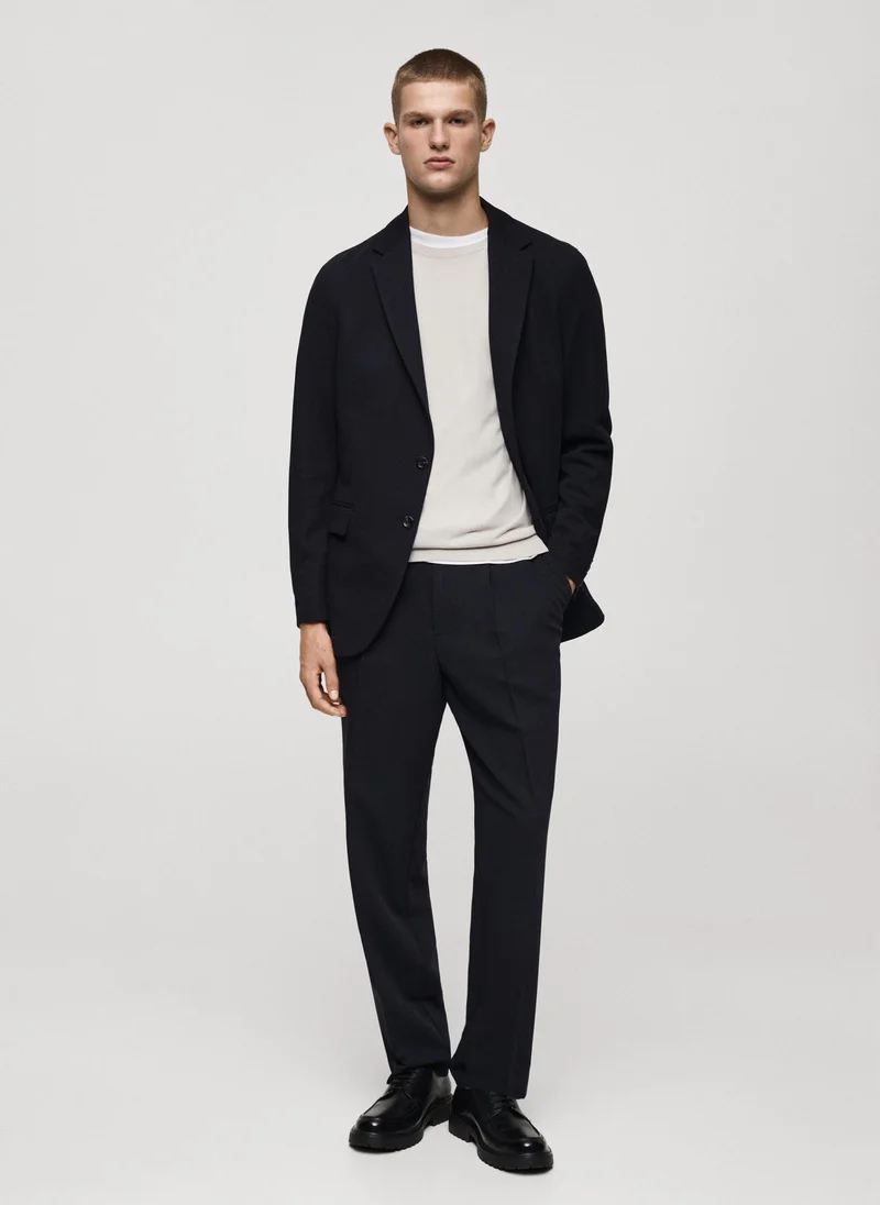 مانجو مان Slim Fit Micro Structured Tailored Jacket