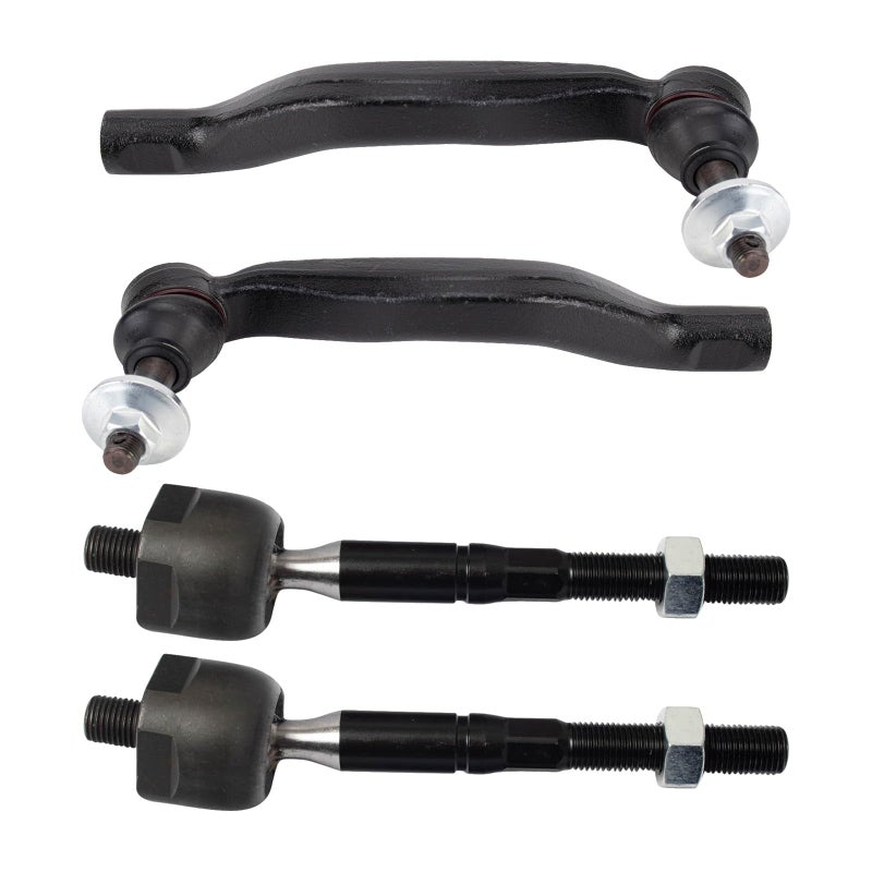 TRQ Front Inner and Outer Tie Rod Set Driver and Passenger Side Compatible with 2006 Lexus GS300 20072011 GS350 20062013 IS250 20112013 IS350