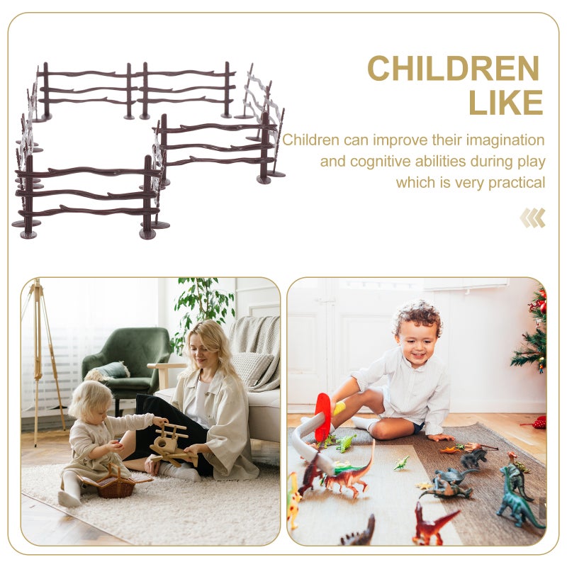 20pcs Simulation Fence Horse Corral Fencing Accessories Mini Garden Fence - Image 4