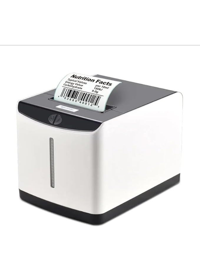 Xprinter XP-Q371U 2 in 1 Thermal Printer, 80mm, USB, Black & White, 180mm/s, A5 Max, Bill & Barcode Printing - Image 2