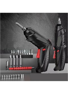 Hihonor 47pcs Cordless Screwdriver With Led Rechargeable Screwdriver Diy Electric Drill Strap Accessories Electric Screw Batch Home Kit Handheld Screwdriver Drill Sleeve Assembly Drill Tool USB Plug  - Image 3