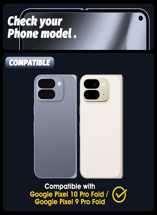 Orzero (3 عبوات) واقي شاشة داخلي من أورزيرو TPU متوافق مع جوجل بيكسل 10 برو فولد/بيكسل 9 برو فولد (ليس زجاج) واقي شاشة بجودة عالية تعريف مضاد للخدش (ليس للشاشة الأمامية) - Image 2