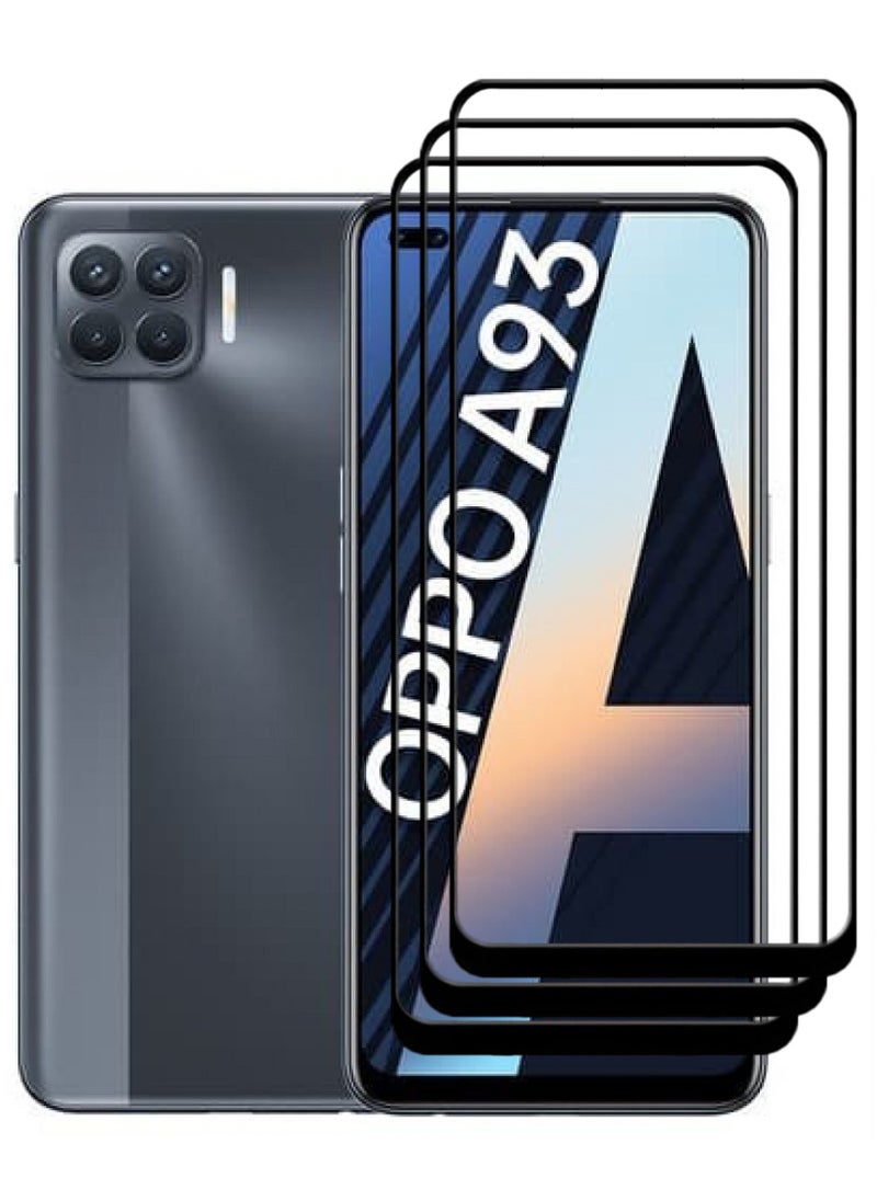ACLIX 3 Pieces Antistatic ESD Dustproof Premium Quality High Definition Tempered Glass Screen Protector Designed For Oppo A93 - Image 1