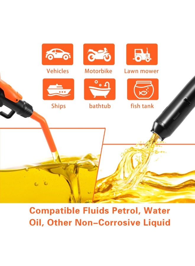 OSHIMA Portable Power Battery Pump, Battery Operated Electric Fluid Fuel Diesel Transfer, Easy to Use Hand Fuel Pump Portable Battery Pump for Gas, Fuel, Diesel, Water - Image 2