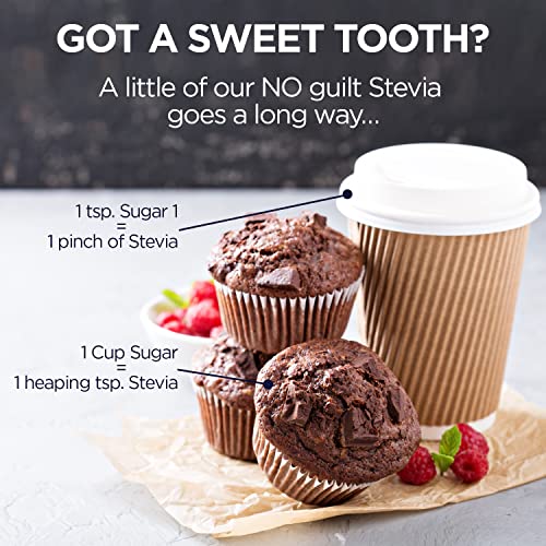 KAL Sure Stevia Extract Powder, Low Carb, Plant Based Stevia Sweetener, Great Taste, Zero Calories, Zero Sugar, Low Glycemic & Perfect for a Keto Diet, 60-Day Guarantee, Approx. 1820 Servings, 3.5oz - Image 4