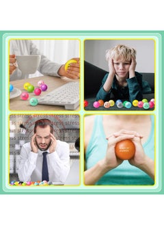 Jerify 200 Pieces Motivational Colorful Balls 1.57 Inches Inspirational Quotes Balls Foam Encouraging Balls For Adults Hand Exercise Supplies  - Image 3