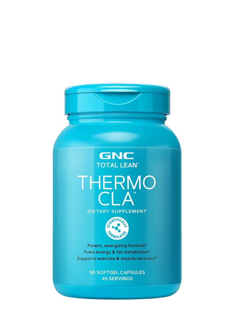 GNC Total Lean Thermo CLA | Fuels Energy and Fat Metabolism, Supports Exercise and Muscle Recovery | 90 Softgel Capsules - Image 1