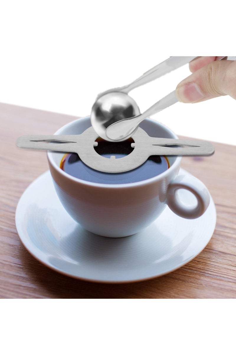 CMGTYYD. كرات تبريد قهوة من الفولاذ المقاوم للصدأ، كرات ثلج إسبريسو قابلة لإعادة الاستخدام، ملحقات إسبريسو مع علبة وملقط، أفكار هدايا سريعة التجميد لعشاق القهوة - Image 1