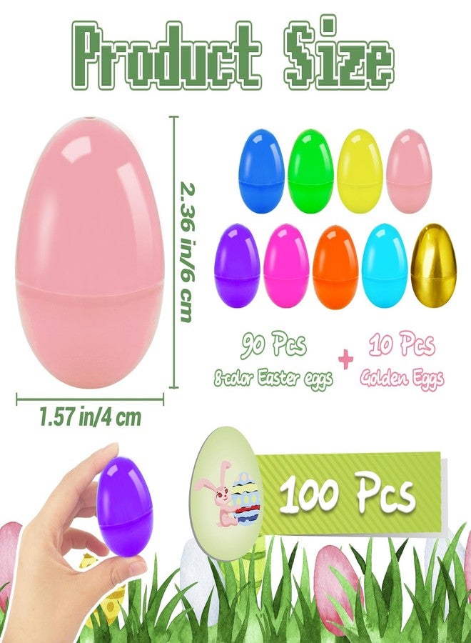 Bvrbaory 100 Pcs 2.4" Fillable Easter Eggs,Bulk Plastic Hinged Empty Eggs,Bright Colorful Easter Egg,Assorted Colors for Easter Egg Hunt,Basket Stuffers,Party Favors,Treasure Box,Classroom Prizes - Image 2