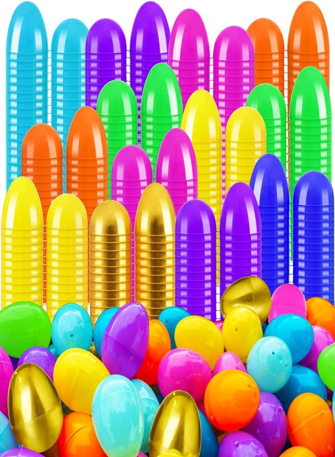 Bvrbaory 100 Pcs 2.4" Fillable Easter Eggs,Bulk Plastic Hinged Empty Eggs,Bright Colorful Easter Egg,Assorted Colors for Easter Egg Hunt,Basket Stuffers,Party Favors,Treasure Box,Classroom Prizes - Image 1