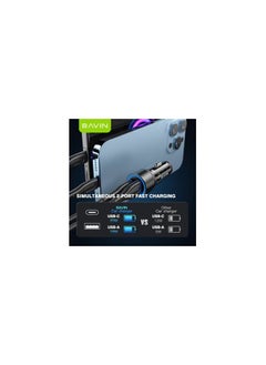 Bavin BAVIN PC926 PD 20W USB-C QC3.0 18W USB Fast Charging Car Charger Compatible for iPhone / Samsung Mobile  - Image 5