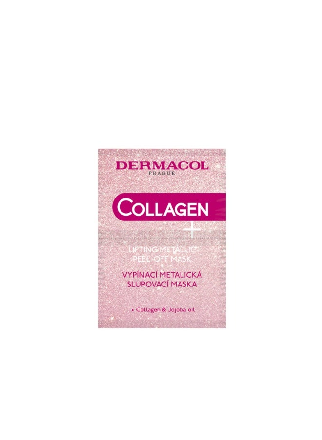 Dermacol Collagen+ Lifting Metallic Peel-Off Mask 2x7.5ml - Image 1