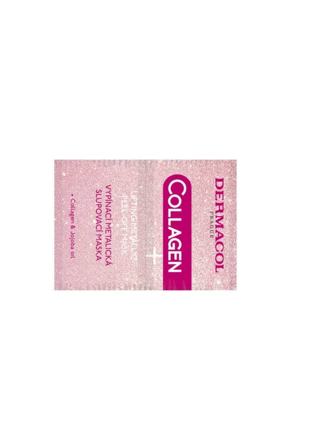 Dermacol Collagen+ Lifting Metallic Peel-Off Mask 2x7.5ml - Image 2