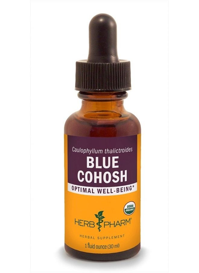 HERB PHARM Certified Organic Blue Cohosh Liquid Extract - 1 Ounce  - Image 1