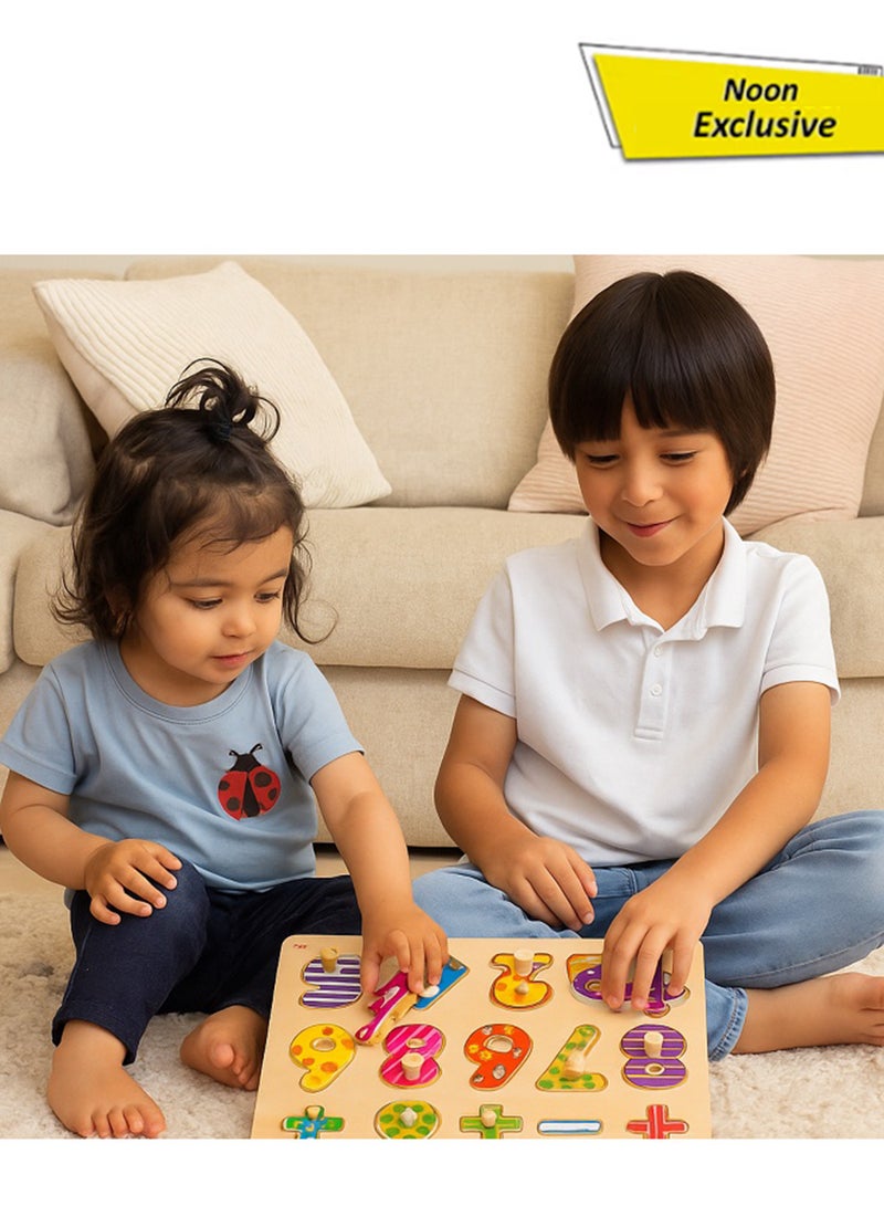 COGNIKIDS لعبة الألغاز الرقمية للأطفال – لعبة ألغاز العد الملونة بـ 9 كتل – تعليم التعرف على الأرقام وتعلم الرياضيات المبكرة للأطفال من عمر 2-5 سنوات - Image 1