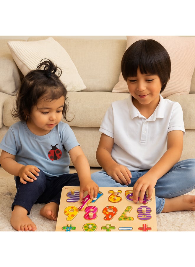 COGNIKIDS لعبة الألغاز الرقمية للأطفال – لعبة ألغاز العد الملونة بـ 9 كتل – تعليم التعرف على الأرقام وتعلم الرياضيات المبكرة للأطفال من عمر 2-5 سنوات - Image 1