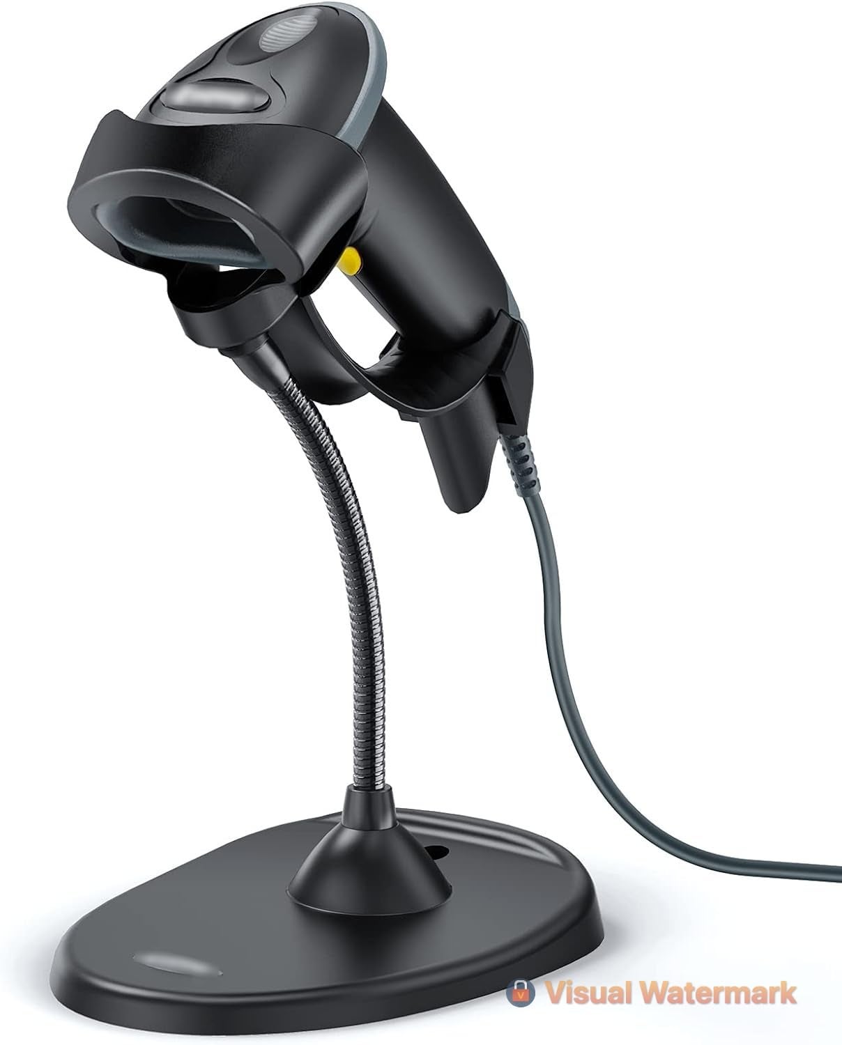 GOBBLER 2D Barcode Scanner with Flexible Stand, High-Speed Automatic & Manual USB Wired Barcode Scanner/Reader Ideal for Supermarkets, Convenience Stores, Warehouses