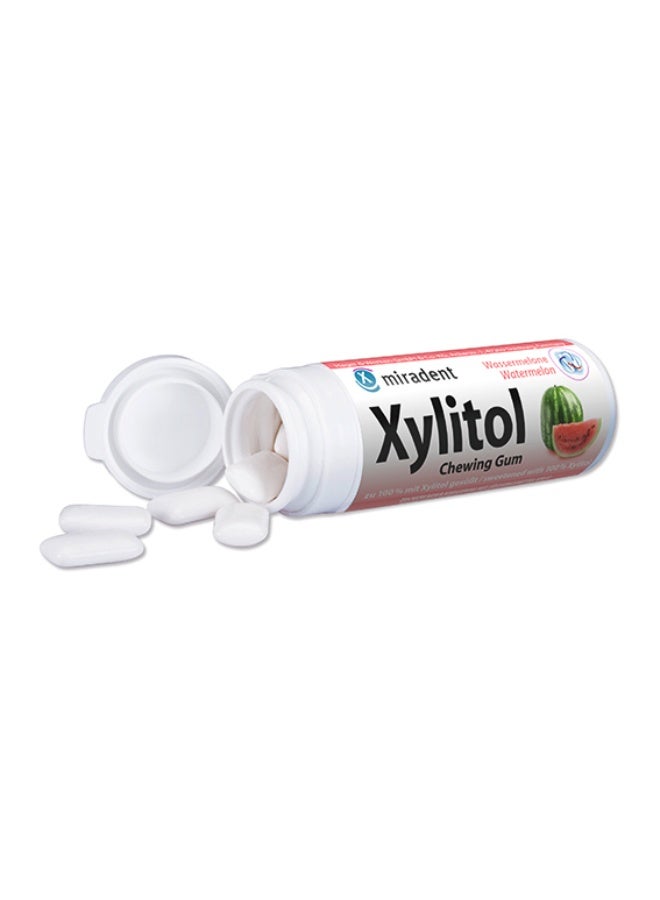 Miradent Xylitol Chewing Gum Watermelon Flavor Sugar Free 30g - Image 2