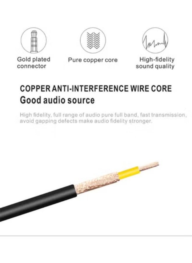 Lecxo 3 RCA to 3 RCA AV Cable – 3M Gold-Plated Audio Video Cable | High Quality Stereo AUX Cable for TV, DVD, Speaker, Home Theater, Projector - Image 2