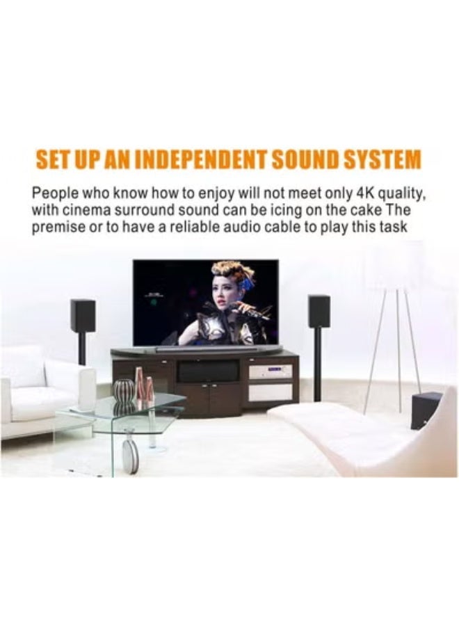 Lecxo 3 RCA to 3 RCA AV Cable – 3M Gold-Plated Audio Video Cable | High Quality Stereo AUX Cable for TV, DVD, Speaker, Home Theater, Projector - Image 4