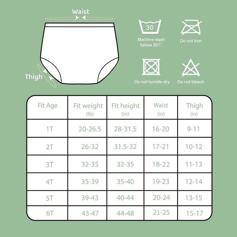 SMULPOOTI Rubber Training Pants for Toddlers Plastic Pants Swim Diaper Covers for Toddlers Premium Plastic Underwear Covers for Potty Training Rubber Pants for Toddlers 4 Packs White 6T - Image 2