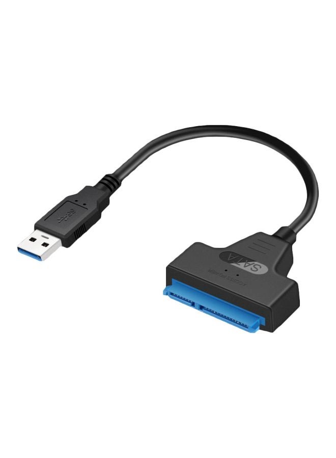 USB 3.0 To SATA Adapter Cable Black - Image 1