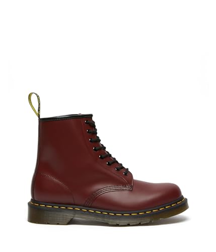 Dr Martens حذاء دكتور مارتنز يونيكس 1460 جلد ناعم 8 عيون، أحمر كرز، 8 نساء/7 رجال - Image 5