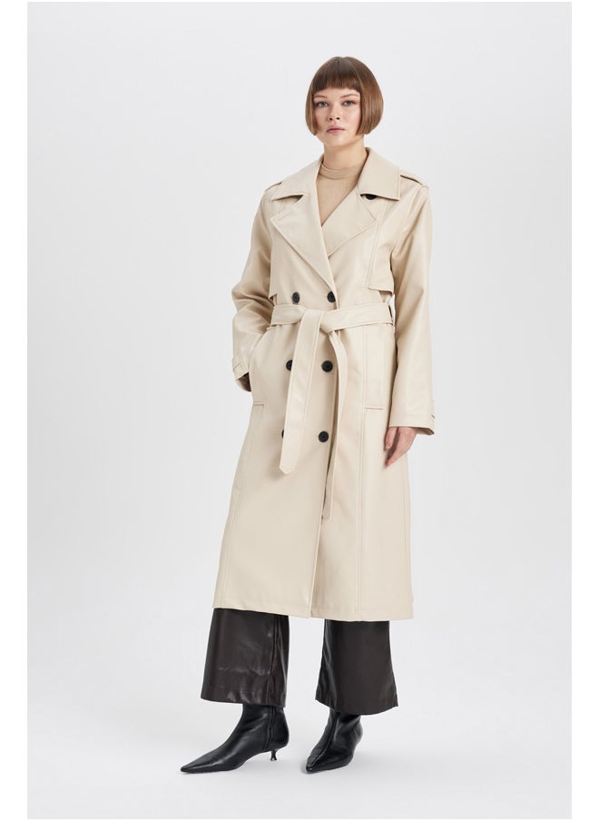 DeFacto - امرأة عادية تناسب W/O هوديي Trenchcoat - Image 1
