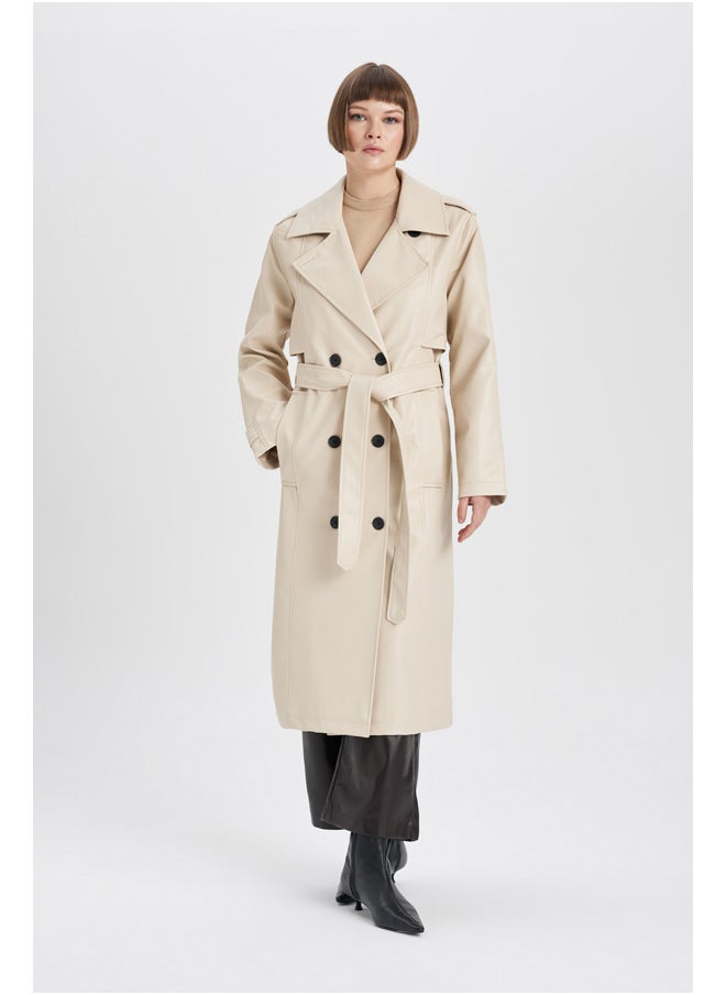 DeFacto - امرأة عادية تناسب W/O هوديي Trenchcoat - Image 1