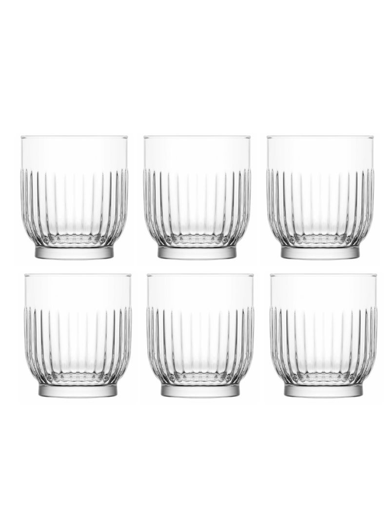 LAV 6 Pieces Tokyo Soft Drink Glass Set 330 Ml - Clear - Image 2