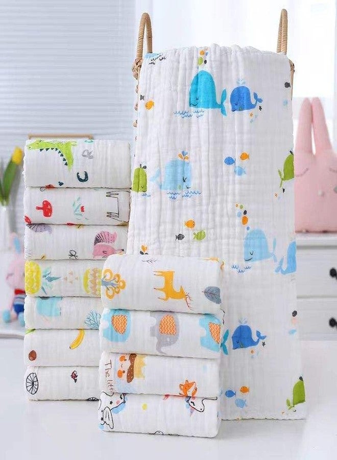 Closecret Muslin Bath Towels 100% Muslin Cotton 50 x 100 cm Extra Soft and Absorbent Baby Muslin Towels for Boys Girls (Pack of 2) - Image 4