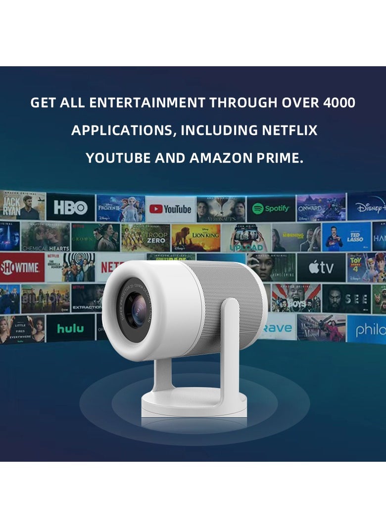 Generic ZKON Projector 1080P 4K Ultra HD 300ANSI 2.4G+5G support WIFI6l portable smart Home Theater Smart projector Home Outdoor Video Theater, 180° Rotation  - Image 2