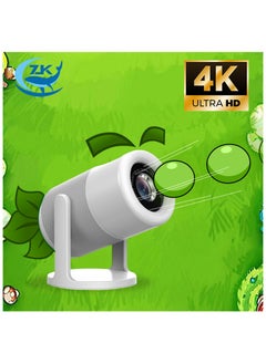 Generic ZKON Projector 1080P 4K Ultra HD 300ANSI 2.4G+5G support WIFI6l portable smart Home Theater Smart projector Home Outdoor Video Theater, 180° Rotation  - Image 1