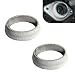 Opuweiy Exhaust Gasket 2 PCS Sealed Exhaust Manifold Gasket 25In Leakproof Exhausts Pipe Manifold Replacement for Car RV SUV Truck Silver - Image 2
