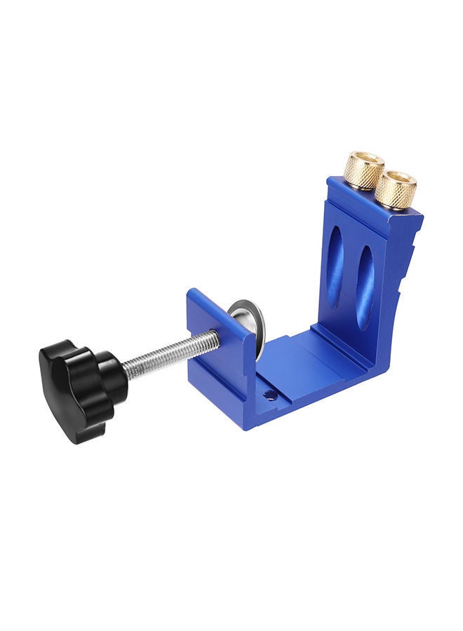 NIBEMINENT Woodworking Oblique Hole Locator Drilling Positioner Blue 26.5x6.5x13cm  - Image 2
